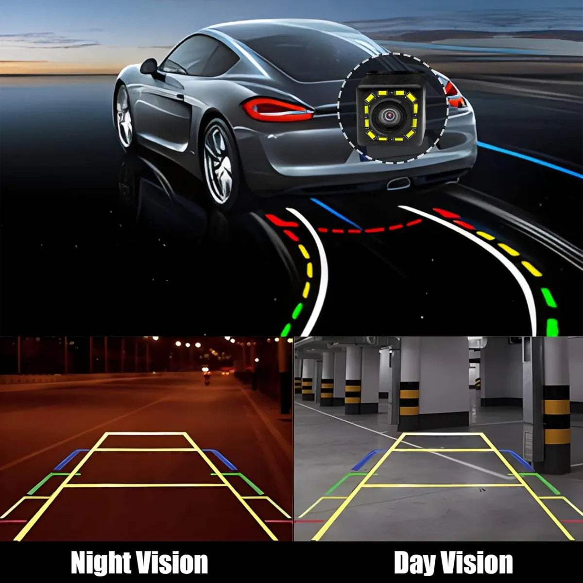 Camara De Retroceso Universal Para Vehiculos Carro Hd