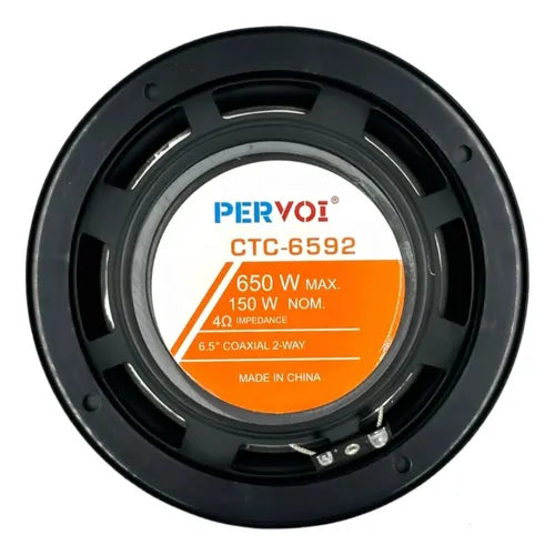 Bocinas Y Twiter Marca Pervoi Ctc-6592, 650 Watts Max Negro