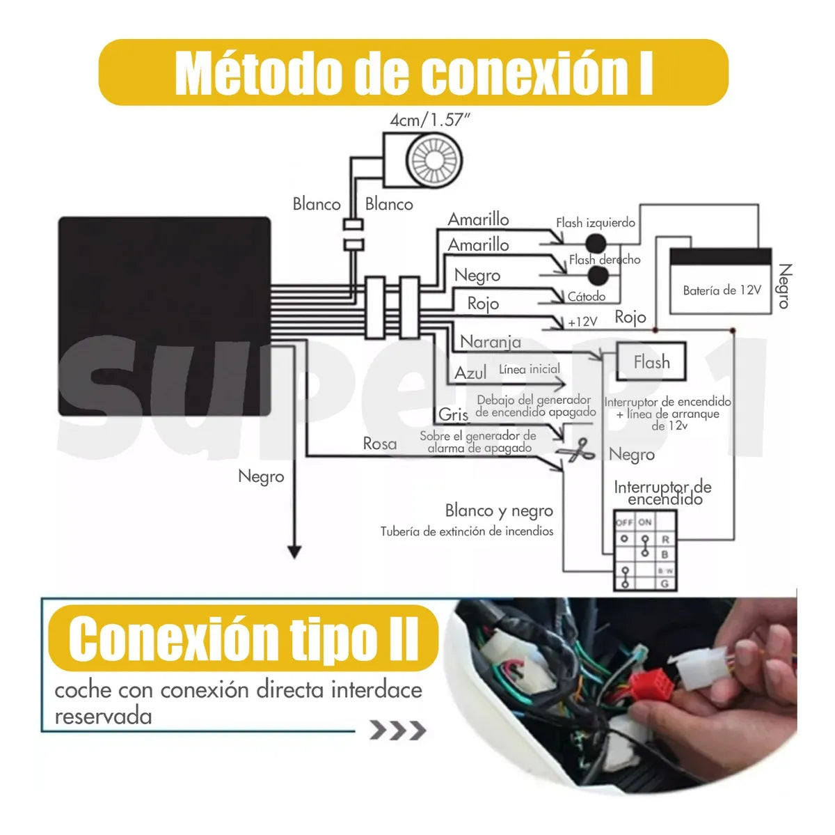 Alarma Antirrobo Moto Encendido A Distancia Control Remoto