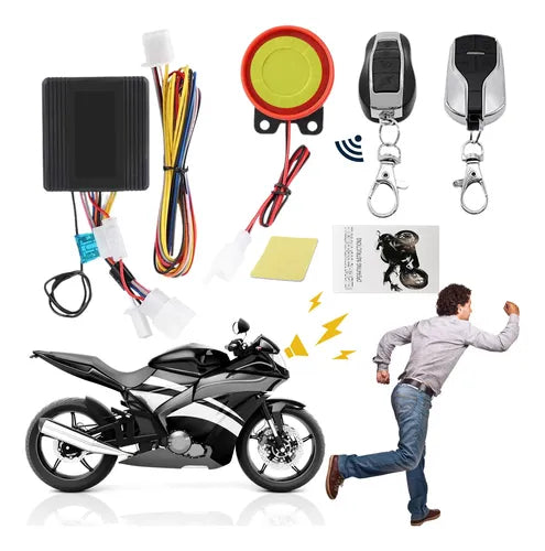 Alarma Antirrobo Moto Encendido A Distancia Control Remoto