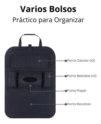 Organizador Para Auto De Asiento Trasero Universal