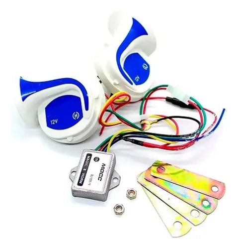 Corneta Claxon Bocina Pito Tipo Caracol 12v Ig Tuning