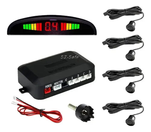 Sensor De Reversa Media Luna De 4 Sensores Universal