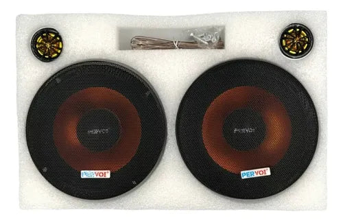 Bocinas Y Twiter Marca Pervoi Ctc-6592, 650 Watts Max Negro
