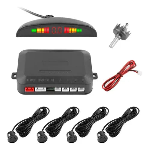 Sensor De Reversa Media Luna De 4 Sensores Universal