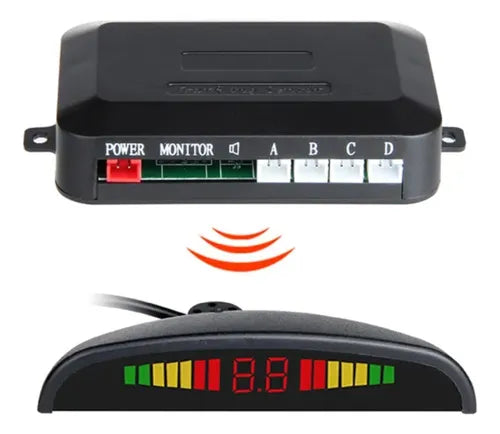 Sensor De Reversa Media Luna De 4 Sensores Universal