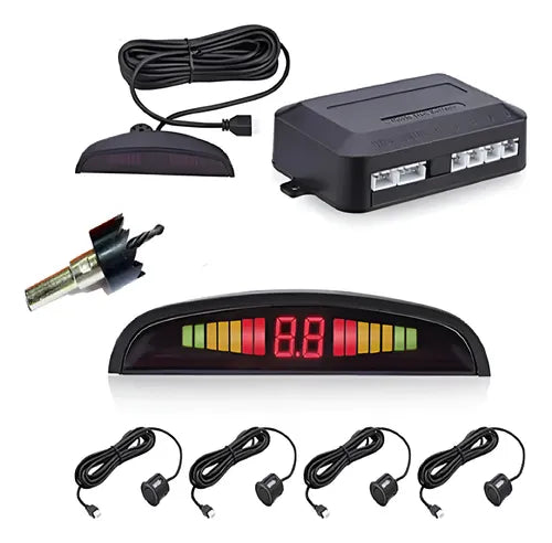 Sensor De Reversa Media Luna De 4 Sensores Universal